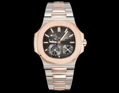 Patek Philippe Nautilus Cal.240PS 40mm Two-tone Rose Gold Strap Watch
